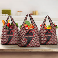 Aotearoa Atua Tumatauenga Grocery Bag God Of War Koru Patterns