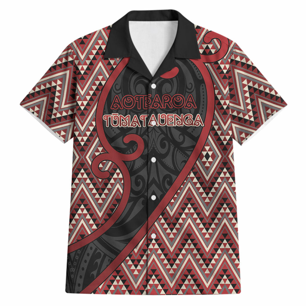 Custom Aotearoa Atua Tumatauenga Hawaiian Shirt God Of War Koru Patterns