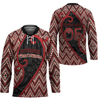 Custom Aotearoa Atua Tumatauenga Hockey Jersey God Of War Koru Patterns
