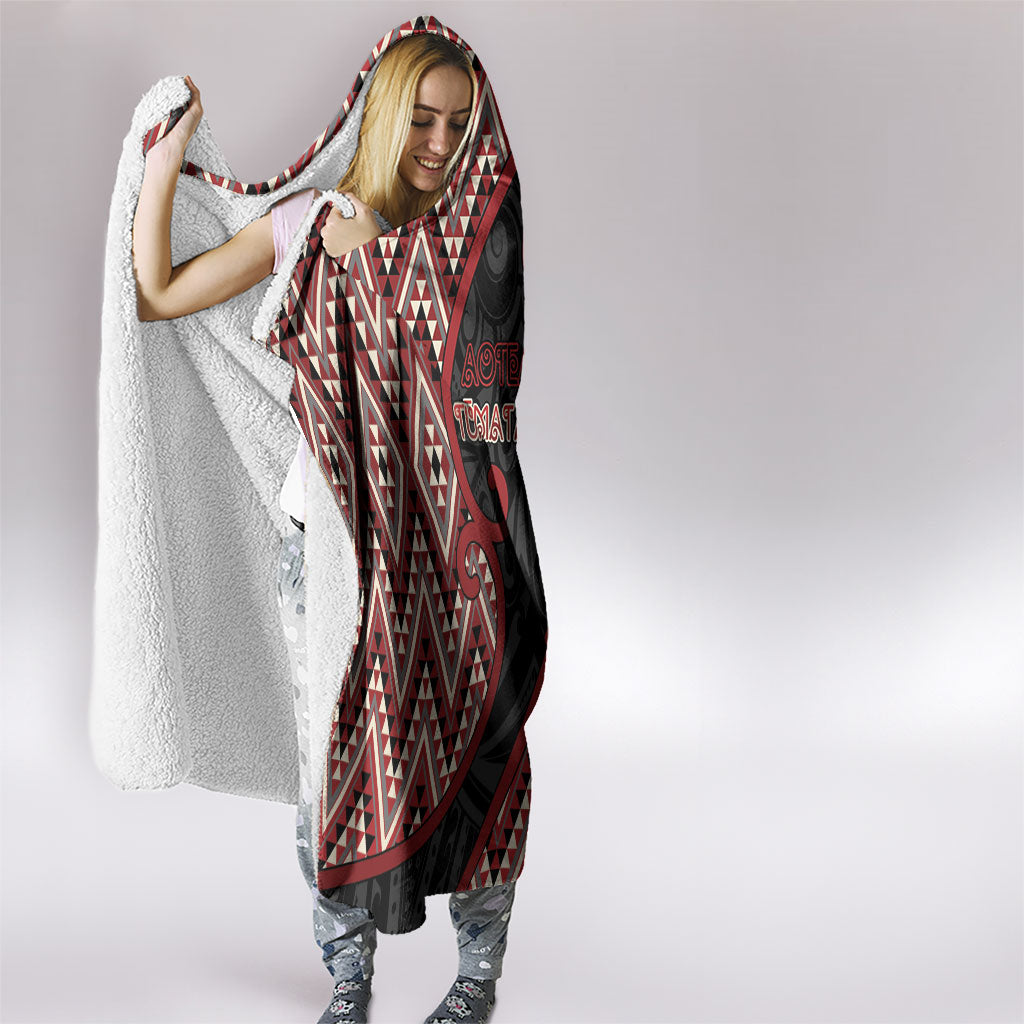 Aotearoa Atua Tumatauenga Hooded Blanket God Of War Koru Patterns
