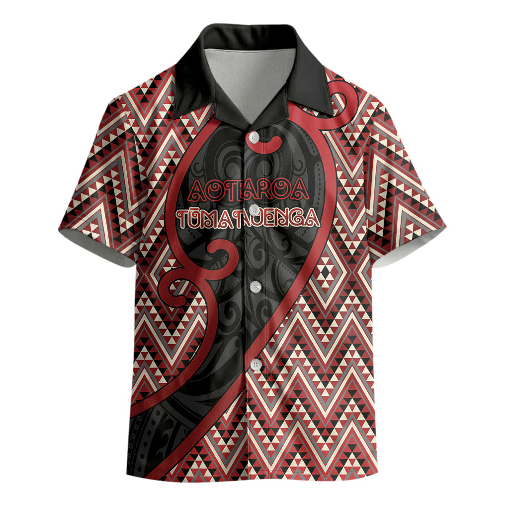 Custom Aotearoa Atua Tumatauenga Kid Hawaiian Shirt God Of War Koru Patterns
