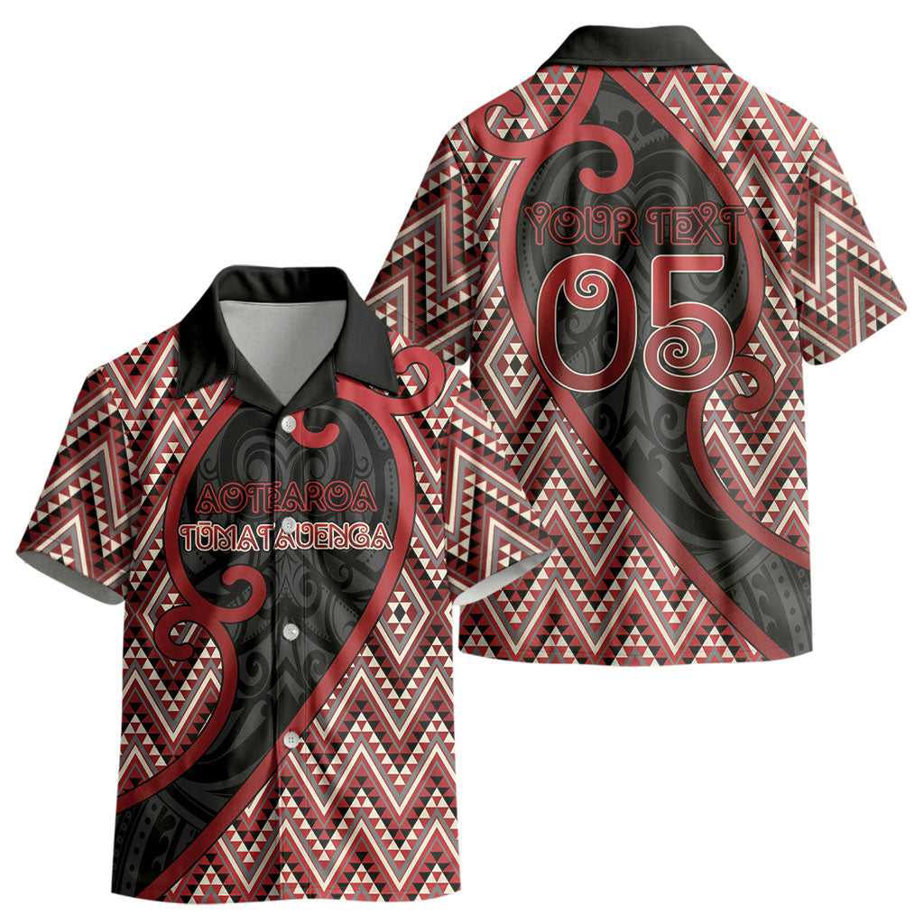 Custom Aotearoa Atua Tumatauenga Kid Hawaiian Shirt God Of War Koru Patterns