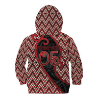 Custom Aotearoa Atua Tumatauenga Kid Hoodie God Of War Koru Patterns