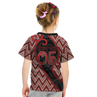 Custom Aotearoa Atua Tumatauenga Kid T Shirt God Of War Koru Patterns
