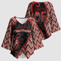 Custom Aotearoa Atua Tumatauenga Kimono Sleeve Blouse God Of War Koru Patterns