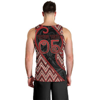 Custom Aotearoa Atua Tumatauenga Men Tank Top God Of War Koru Patterns