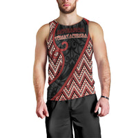 Custom Aotearoa Atua Tumatauenga Men Tank Top God Of War Koru Patterns