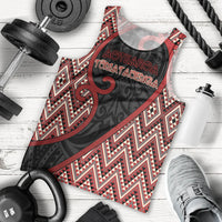 Custom Aotearoa Atua Tumatauenga Men Tank Top God Of War Koru Patterns