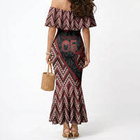 Custom Aotearoa Atua Tumatauenga Mermaid Dress God Of War Koru Patterns