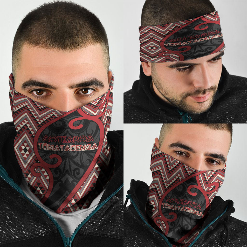 Aotearoa Atua Tumatauenga Neck Gaiter God Of War Koru Patterns