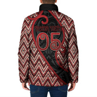 Custom Aotearoa Atua Tumatauenga Padded Jacket God Of War Koru Patterns