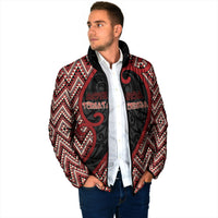 Custom Aotearoa Atua Tumatauenga Padded Jacket God Of War Koru Patterns