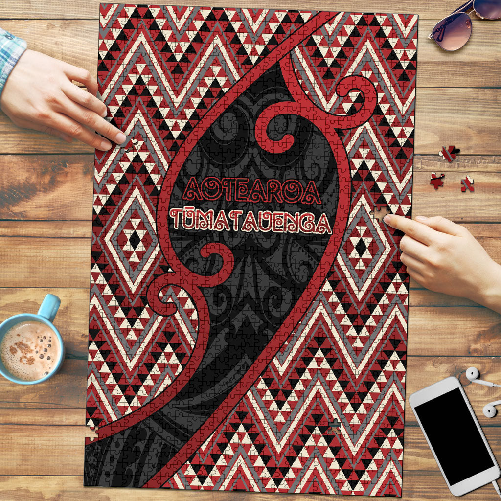 Aotearoa Atua Tumatauenga Puzzle God Of War Koru Patterns
