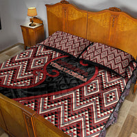 Aotearoa Atua Tumatauenga Quilt Bed Set God Of War Koru Patterns