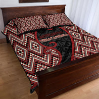 Aotearoa Atua Tumatauenga Quilt Bed Set God Of War Koru Patterns
