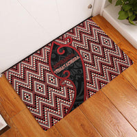 Aotearoa Atua Tumatauenga Rubber Doormat God Of War Koru Patterns