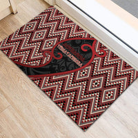 Aotearoa Atua Tumatauenga Rubber Doormat God Of War Koru Patterns