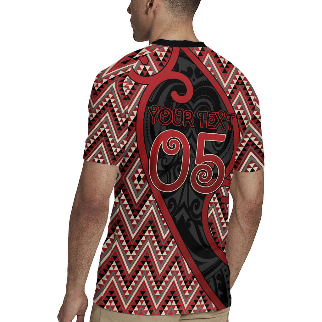 Custom Aotearoa Atua Tumatauenga Rugby Jersey God Of War Koru Patterns