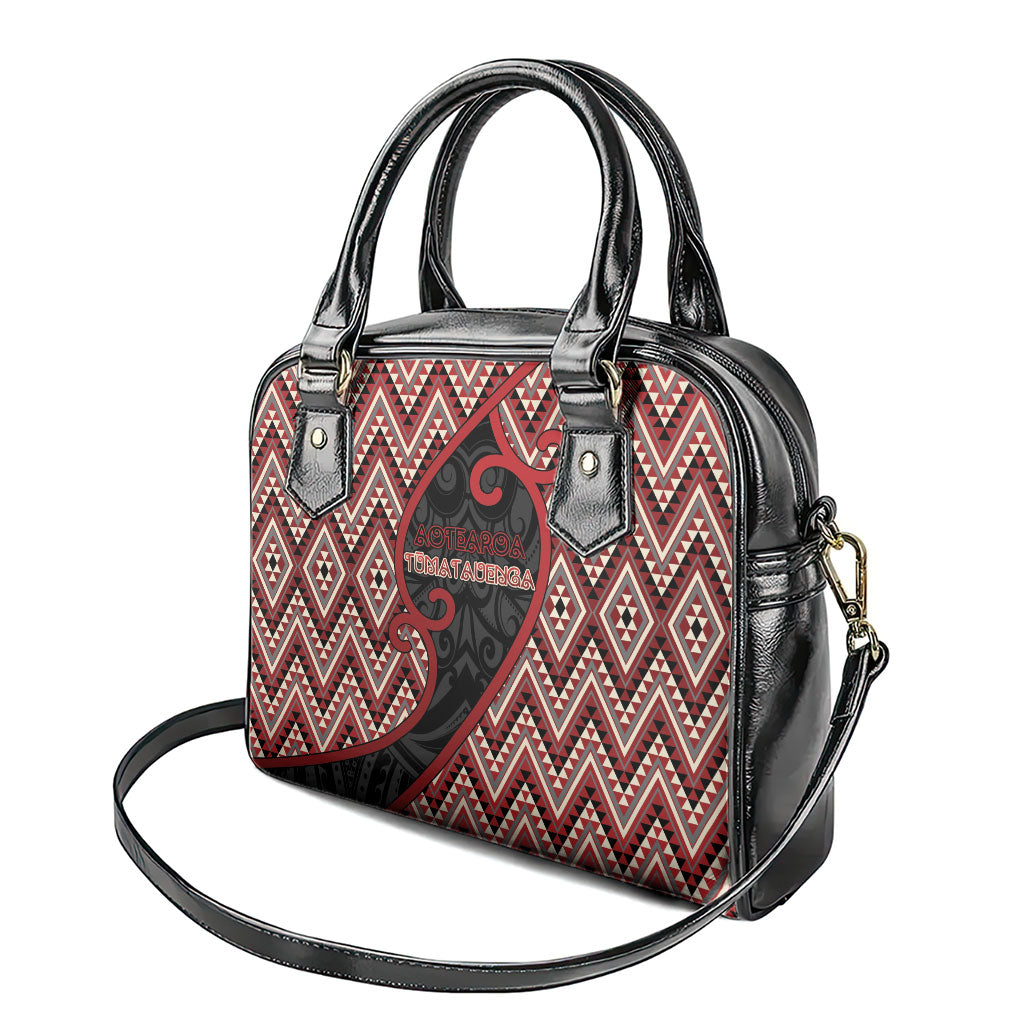 Aotearoa Atua Tumatauenga Shoulder Handbag God Of War Koru Patterns