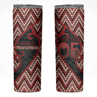 Custom Aotearoa Atua Tumatauenga Skinny Tumbler God Of War Koru Patterns