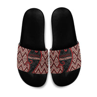 Aotearoa Atua Tumatauenga Slide Sandals God Of War Koru Patterns