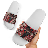 Aotearoa Atua Tumatauenga Slide Sandals God Of War Koru Patterns