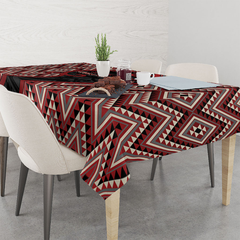 Aotearoa Atua Tumatauenga Tablecloth God Of War Koru Patterns