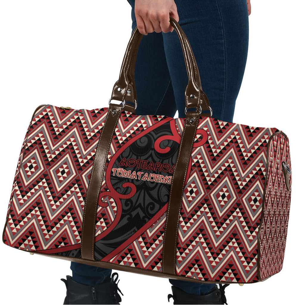 Aotearoa Atua Tumatauenga Travel Bag God Of War Koru Patterns