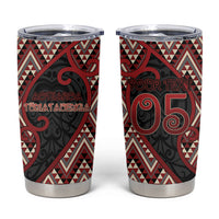 Custom Aotearoa Atua Tumatauenga Tumbler Cup God Of War Koru Patterns