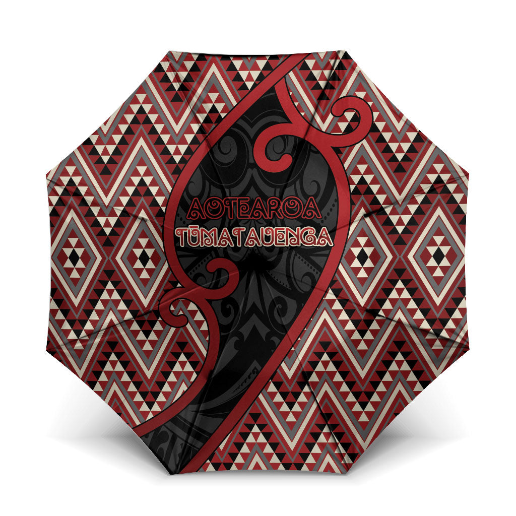 Aotearoa Atua Tumatauenga Umbrella God Of War Koru Patterns
