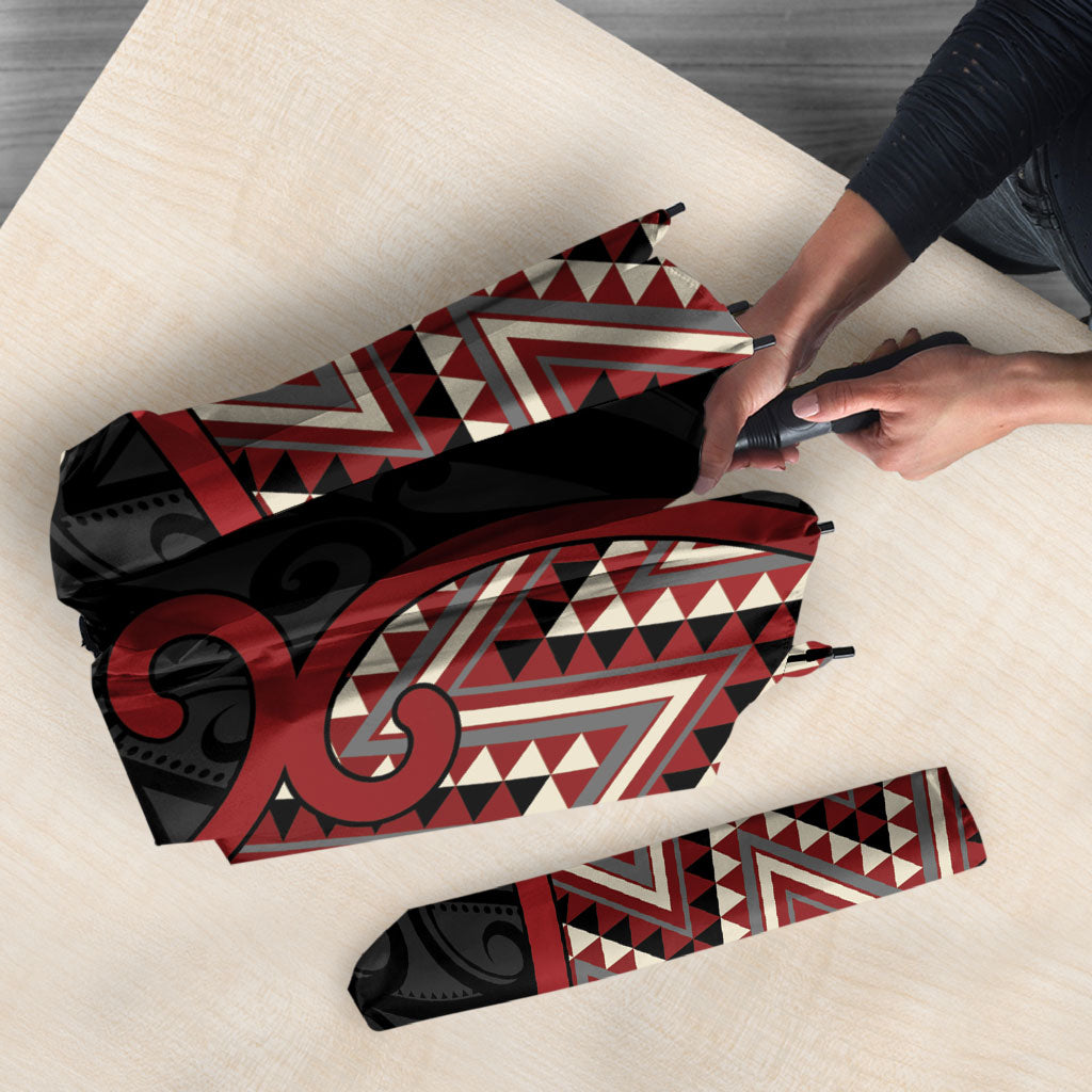 Aotearoa Atua Tumatauenga Umbrella God Of War Koru Patterns