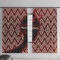 Aotearoa Atua Tumatauenga Window Curtain God Of War Koru Patterns
