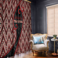 Aotearoa Atua Tumatauenga Window Curtain God Of War Koru Patterns