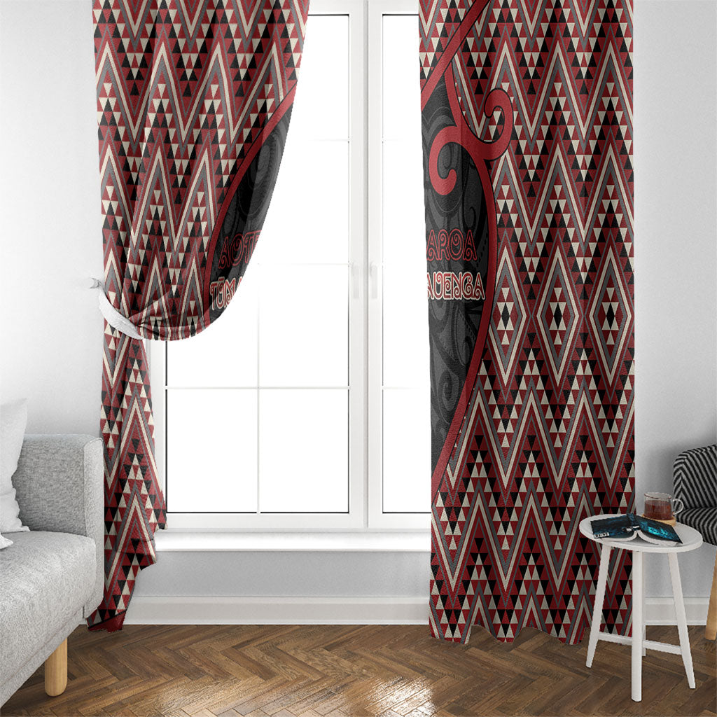 Aotearoa Atua Tumatauenga Window Curtain God Of War Koru Patterns