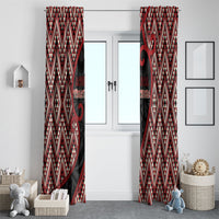 Aotearoa Atua Tumatauenga Window Curtain God Of War Koru Patterns