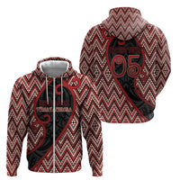 Custom Aotearoa Atua Tumatauenga Zip Hoodie God Of War Koru Patterns