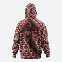 Custom Aotearoa Atua Tumatauenga Zip Hoodie God Of War Koru Patterns