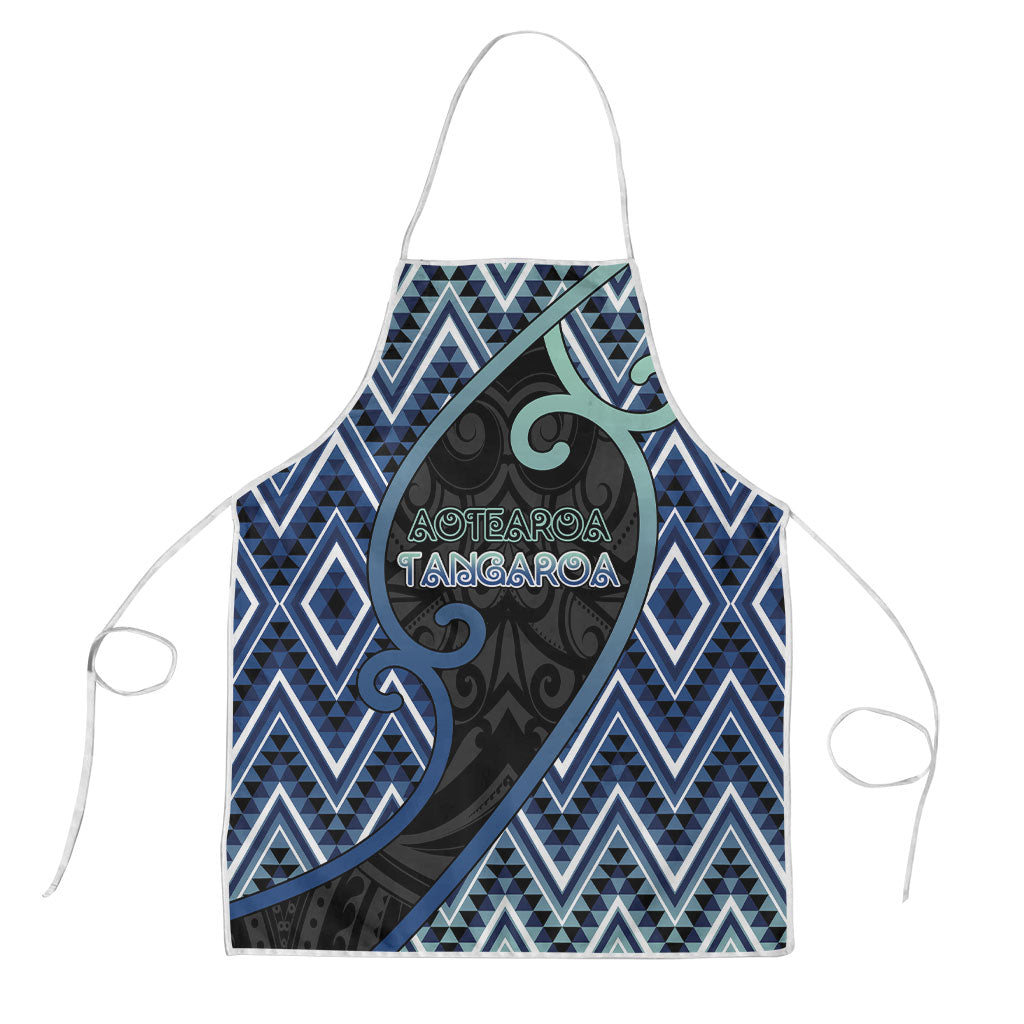 Aotearoa Atua Tangaroa Apron God Of Ocean Koru Patterns