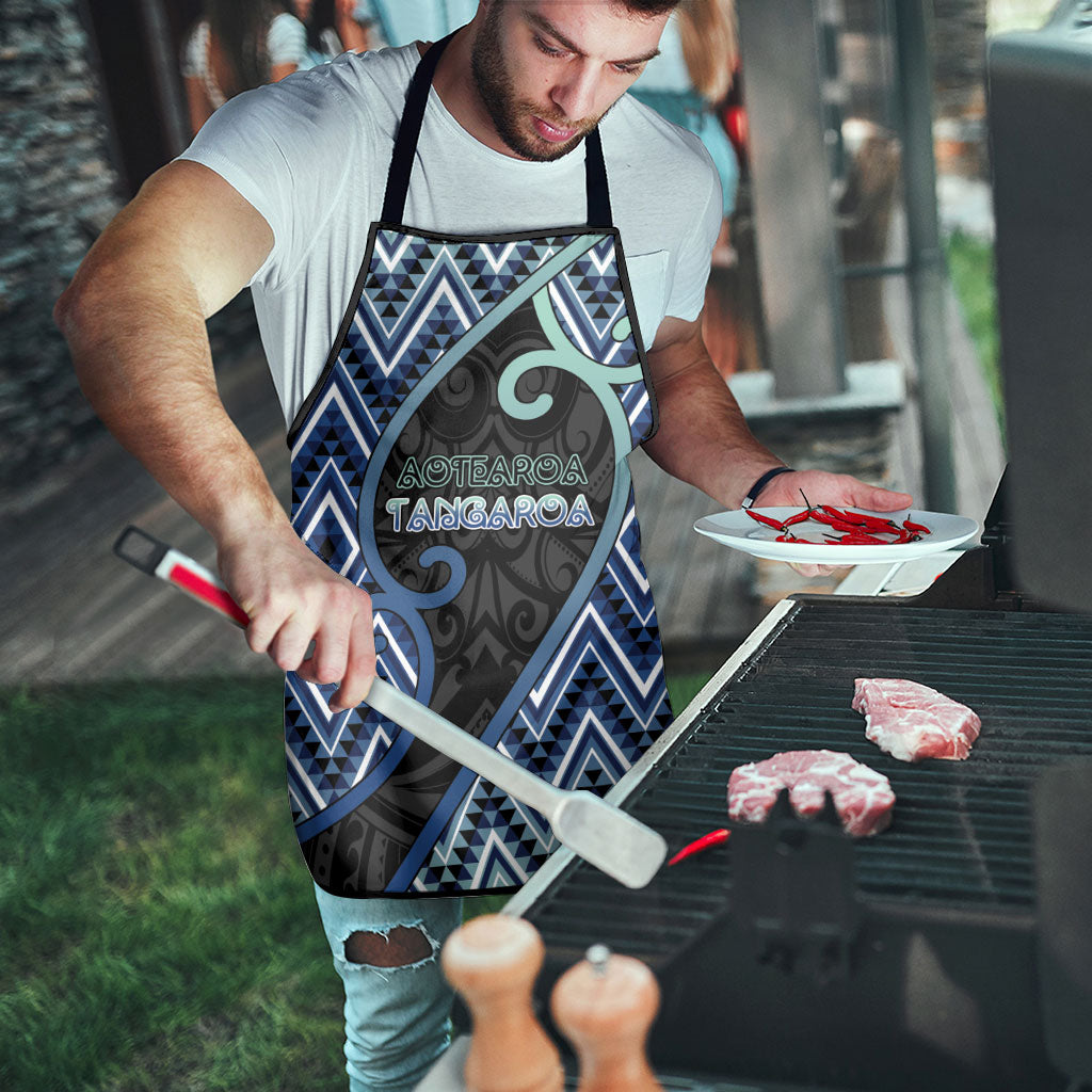 Aotearoa Atua Tangaroa Apron God Of Ocean Koru Patterns