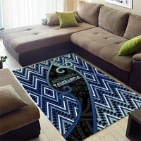 Aotearoa Atua Tangaroa Area Rug God Of Ocean Koru Patterns