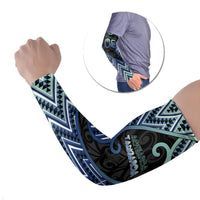 Custom Aotearoa Atua Tangaroa Arm Sleeves God Of Ocean Koru Patterns