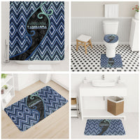 Aotearoa Atua Tangaroa Bathroom Set God Of Ocean Koru Patterns