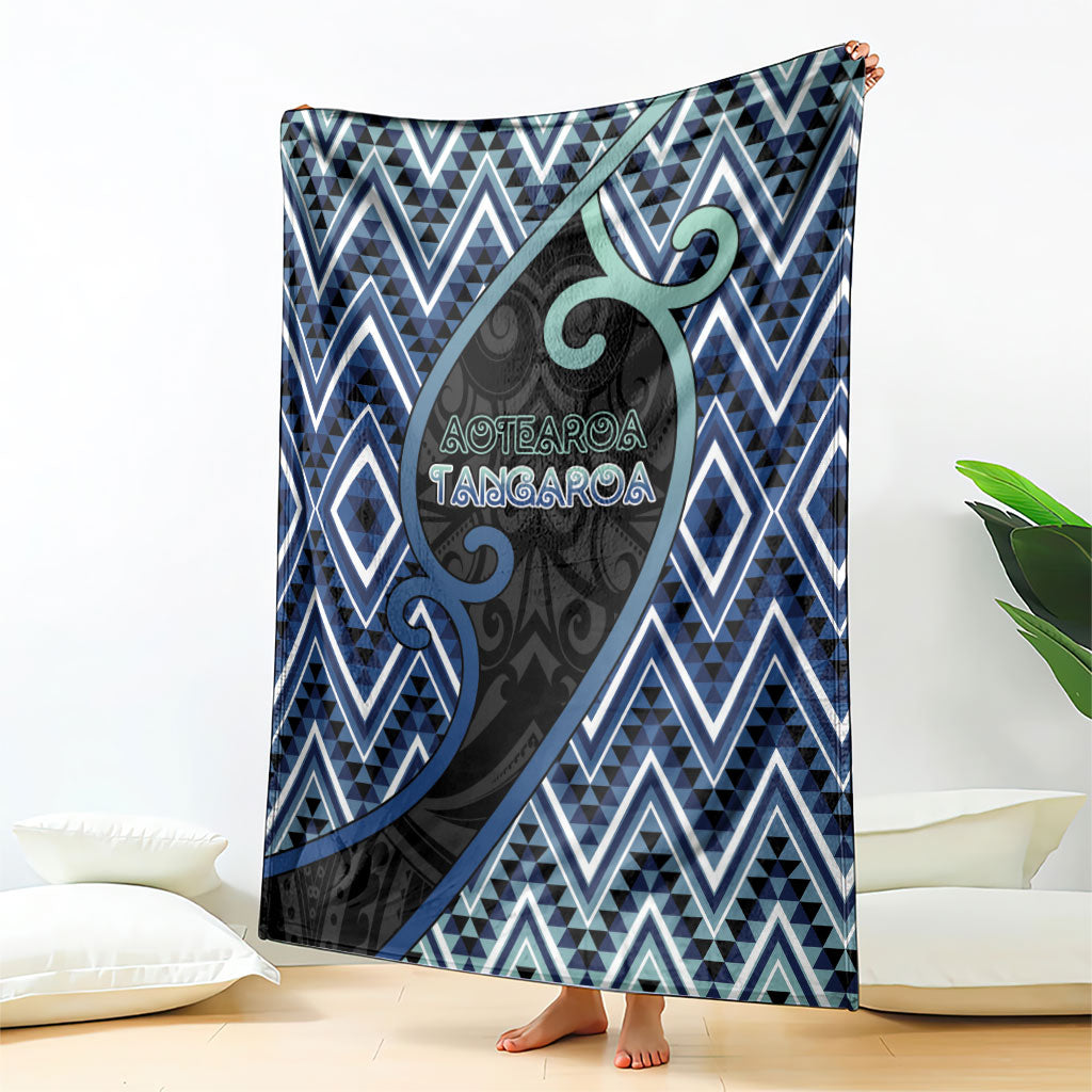 Aotearoa Atua Tangaroa Blanket God Of Ocean Koru Patterns