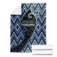 Aotearoa Atua Tangaroa Blanket God Of Ocean Koru Patterns