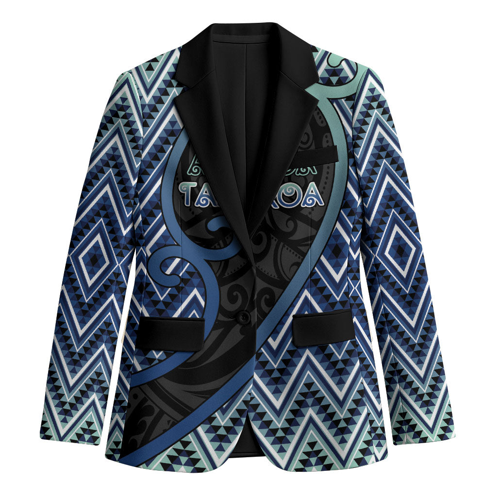 Custom Aotearoa Atua Tangaroa Blazer God Of Ocean Koru Patterns
