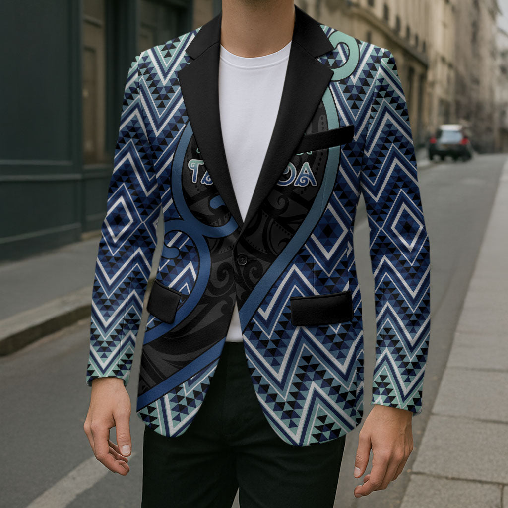 Custom Aotearoa Atua Tangaroa Blazer God Of Ocean Koru Patterns