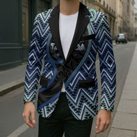 Custom Aotearoa Atua Tangaroa Blazer God Of Ocean Koru Patterns