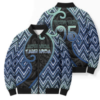 Custom Aotearoa Atua Tangaroa Bomber Puffer Jacket God Of Ocean Koru Patterns