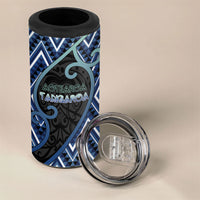 Custom Aotearoa Atua Tangaroa 4 in 1 Can Cooler Tumbler God Of Ocean Koru Patterns