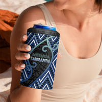 Custom Aotearoa Atua Tangaroa 4 in 1 Can Cooler Tumbler God Of Ocean Koru Patterns